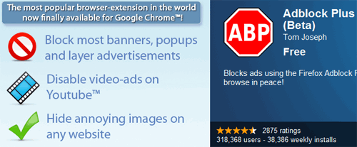 Adblock Plus para el navegador Google Chrome