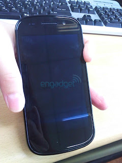 Parte frontal del Nexus S de Google
