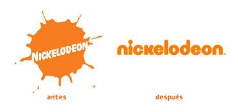 Logotipos viejo y nuevo de Nickelodeon